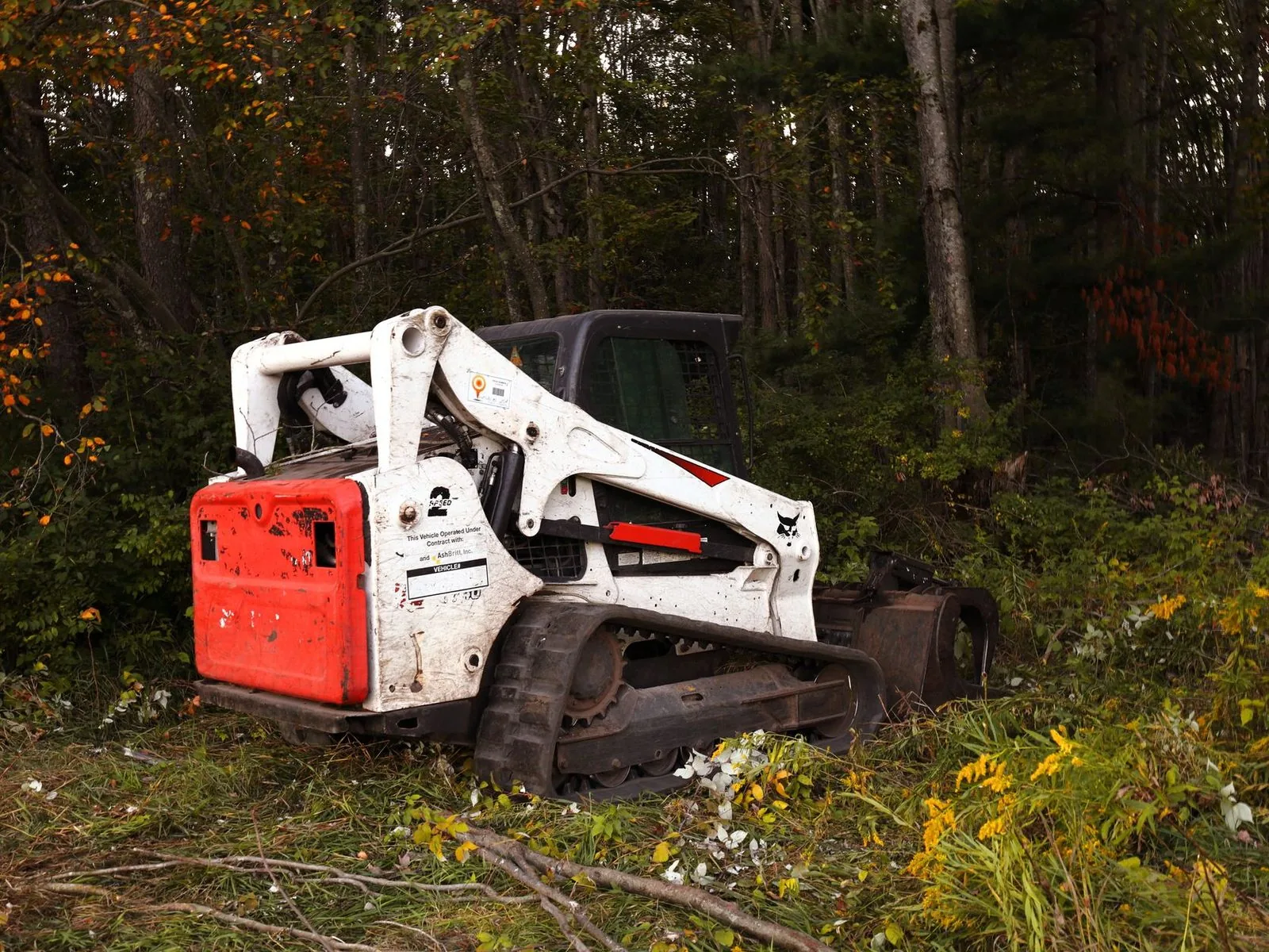 Land clearing on a Jefferson County property